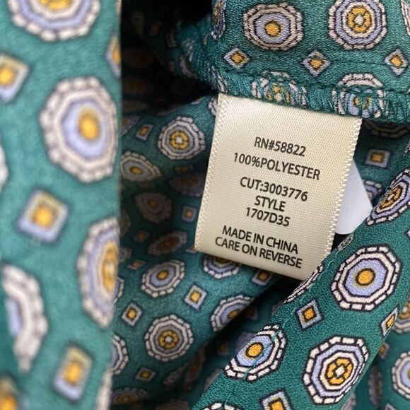 NEW With Tags Button Front Blouse With Sash Detail And Balloon Sleeves - Picture 4 of 7